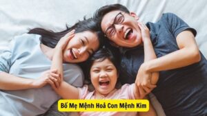 Sự Kết Hợp Hài Hòa Giữa Bố Mẹ Mệnh Hoả Con Mệnh Kim